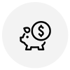 Save money on fuel icon